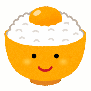 卵かけご飯のイラスト